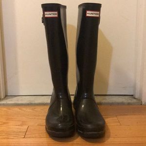 Hunter boots, Original gloss, Size 6M / 7F